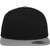 flexfit Classic 5 Panel Snapback Cap black/silver