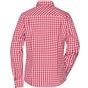 James&Nicholson Ladies´ Checked Blouse red/white