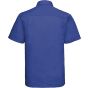 Russell Chemise en Popeline Polyester/Coton classique manches courtes homme bright_royal