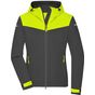 James&Nicholson Ladies´ Allweather Jacket carbon/bright_yellow/carbon