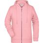 James&Nicholson Ladies´ Zip-Hoody rose_melange