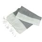 A&R Fouta Antalya Hamamzz® White / Anthracite grey