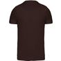 kariban T-shirt col V manches courtes chocolate