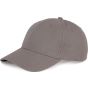 K-up Casquette en coton bio - 6 panneaux metal_grey