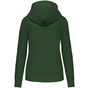 Kariban Sweat-shirt à capuche écoresponsable à fermeture zippée femme forest_green