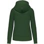 kariban Sweat-shirt à capuche écoresponsable à fermeture zippée femme forest_green