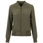 Build Your Brand Ladies Nylon Bomber Jacket olive