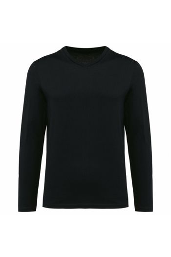Image produit T-shirt Supima® col V manches longues homme