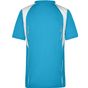 James&Nicholson Men's Running-T turquoise/white