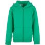 Build Your Brand Essentials Basic Kids Zip Hoody Grass green
