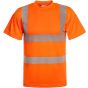 Korntex Hi-Vis broken reflective premium t-shirt alhambra Signal orange