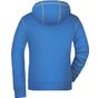 James&Nicholson Ladies' Lifestyle Hoody cobalt/grey_heather
