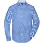 James&Nicholson Men´s Checked Shirt royal/white