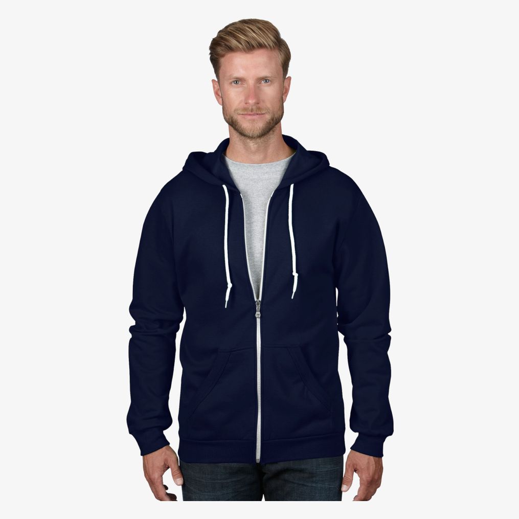 Adult Fashion Full-Zip Hooded Sweat Anvil