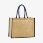 Westford Mill Tote bag classique en jute amidonné naturel