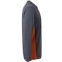 Velilla Polo bicolore manches longues grey/orange