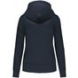 Kariban Sweat-shirt à capuche écoresponsable à fermeture zippée femme navy