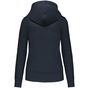 kariban Sweat-shirt à capuche écoresponsable à fermeture zippée femme navy