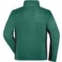 James&Nicholson Men´s Workwear Fleece Jacket -STRONG- dark_green/black