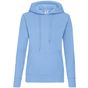 fruit of the loom Classic Hooded Sweat Lady-Fit ciel