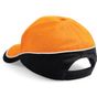 Beechfield Casquette de compétition Teamwear orange/black/white