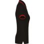 Kariban Polo femme manches courtes à liserés contrastés black/red