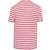 kariban T-shirt rayé marin avec poche manches courtes striped_white/red