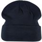 Build Your Brand Heavy Knit Beanie navy
