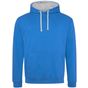 AWDis Just Hoods Varsity Hoodie sapphire_blue/heather_grey