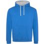 AWDis Just Hoods Varsity Hoodie sapphire_blue/heather_grey