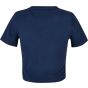 Build Your Brand Ladies Cropped Tee light_navy