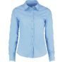 Kustom Kit Poplin Shirt Long Sleeve Light blue