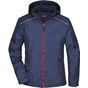 James&Nicholson Ladies´ Rain Jacket navy/red