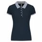 Kariban Polo piqué bicolore femme navy/oxford_grey