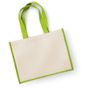Westford Mill Printers Jute Classic Shopper apple_green