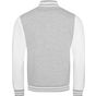 AWDis Just Hoods Veste Varsity heather_grey/white