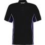 Kustom Kit Track Polo Shirt Black / Purple
