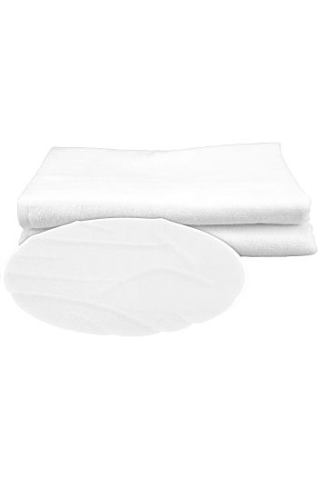 Serviette ronde SUBLI-Me ALL-OVER - White