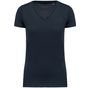 Kariban T-shirt Supima® col V manches courtes femme navy