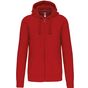 Kariban Sweat-shirt capuche zippé unisexe red