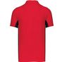 Kariban Polo bicolore FLAG Kariban red/black