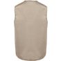 WK-Designed-To-Work Gilet polycoton multipoches doublé unisexe beige