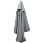 A&R Serviette à capuche pour bébé PRINT-Me® Light grey