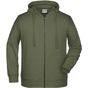 James&Nicholson Men´s Zip-Hoody olive