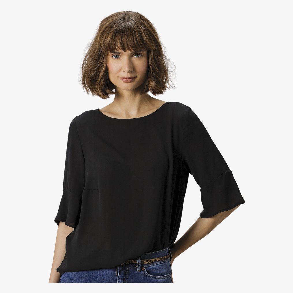 Regular Fit Fluted Sleeve Top Clayton & Ford