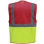 yoko Gilet haute visibilité top cool management red/hi_vis_yellow