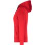 James&Nicholson Ladies' Hooded Jacket red/carbon