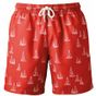 Wombat Short de bain homme washed_coral_nautical_design