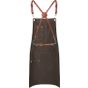 karlowsky Bib apron urban x-style chocolate