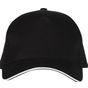 Black&Match Casquette 5 pans black/white